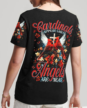 When Cardinals Appear Angels Are Near Women's All Over Print Shirt - Tytm1812241