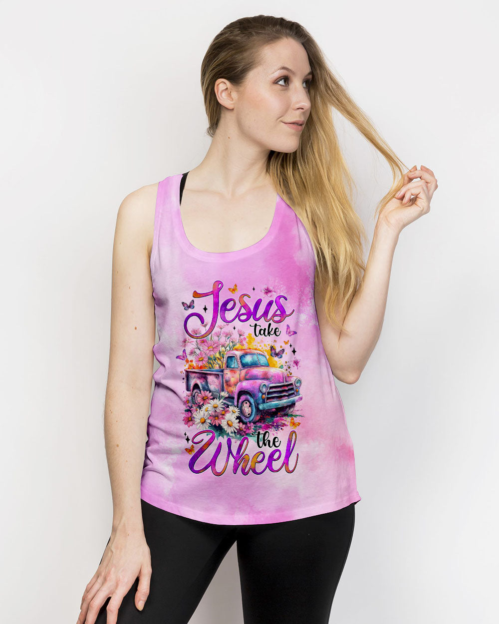 Jesus Take The Wheel Women's All Over Print Shirt - Tytm1904251