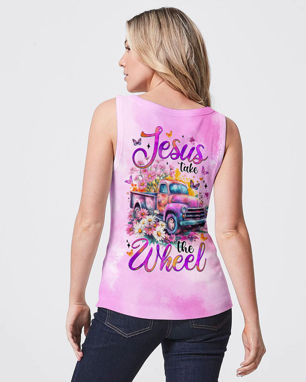 Jesus Take The Wheel Women's All Over Print Shirt - Tytm1904251