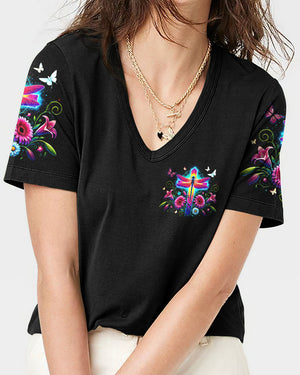 I Have Seen The Goodness Of God Dragonfly Women's All Over Print Shirt - Tytm1907241
