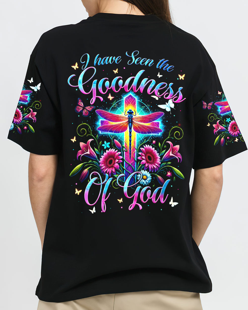 I Have Seen The Goodness Of God Dragonfly Women's All Over Print Shirt - Tytm1907241