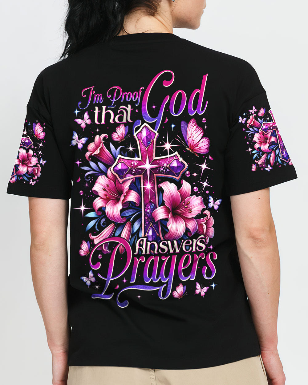 God Answers Prayers Women's All Over Print Shirt - Tytm2002254