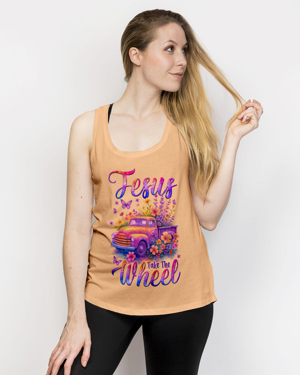 Jesus Take The Wheel Women's All Over Print Shirt - Tytm2005251