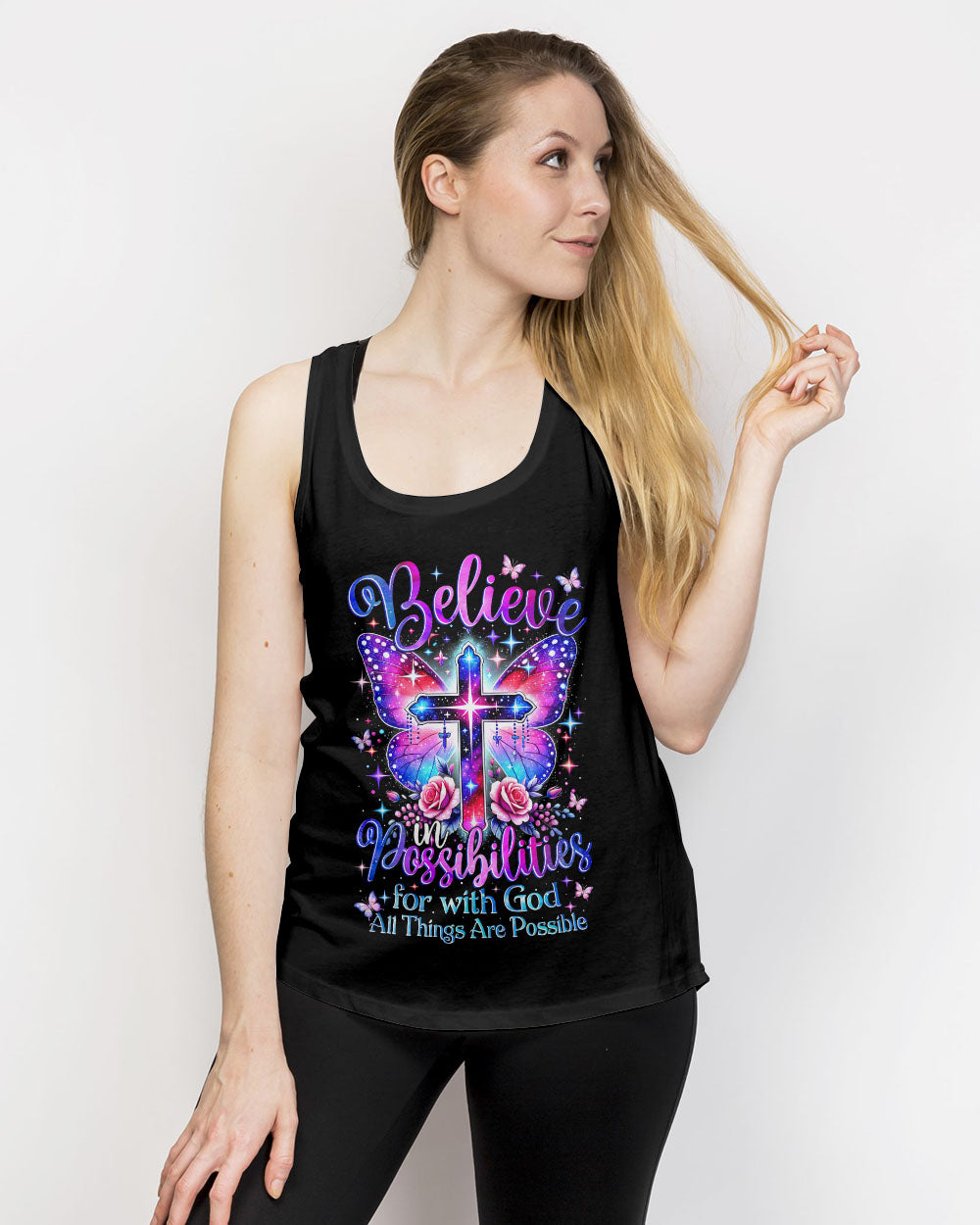 With God All Things Are Possible Women's All Over Print  Shirt - Tytm2102252