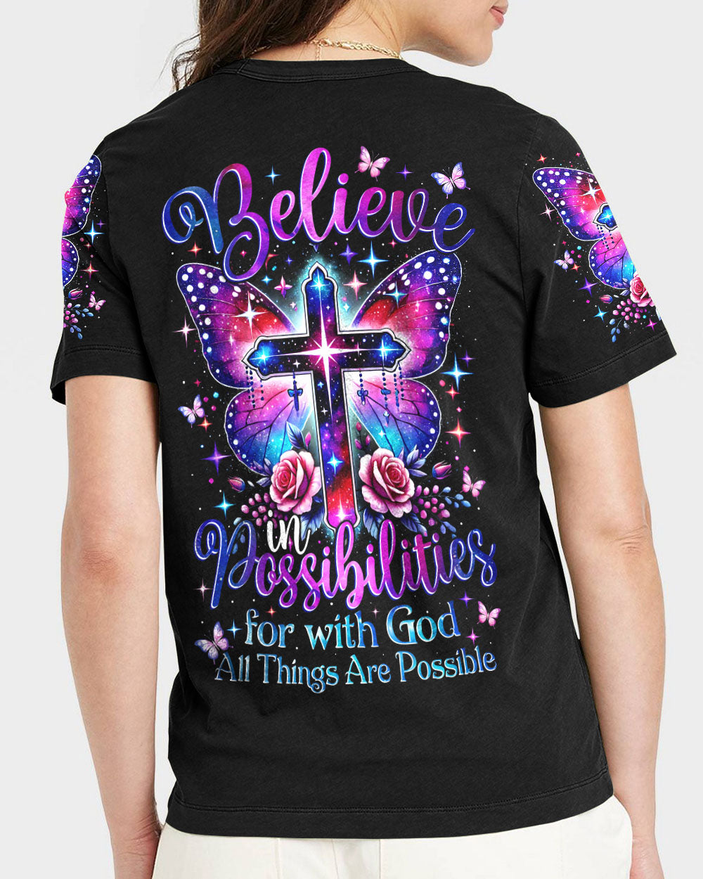 With God All Things Are Possible Women's All Over Print  Shirt - Tytm2102252