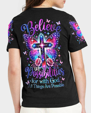 With God All Things Are Possible Women's All Over Print  Shirt - Tytm2102252