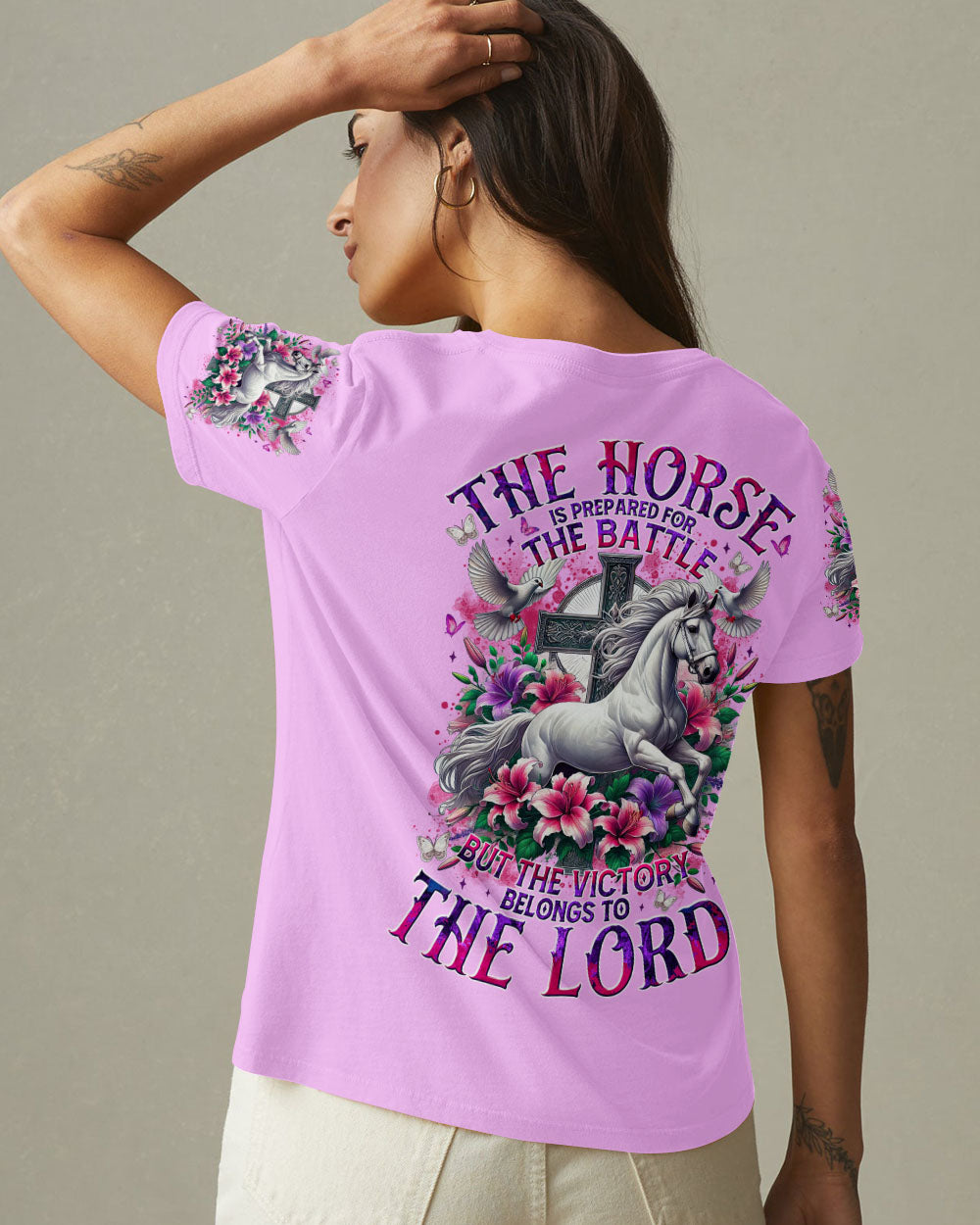 The Horse Is Prepared For The Battle Women's All Over Print Shirt - Tytm2103251