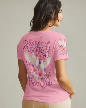Blessed Are The Pure In Heart Women's All Over Print Shirt - Tytm2104251