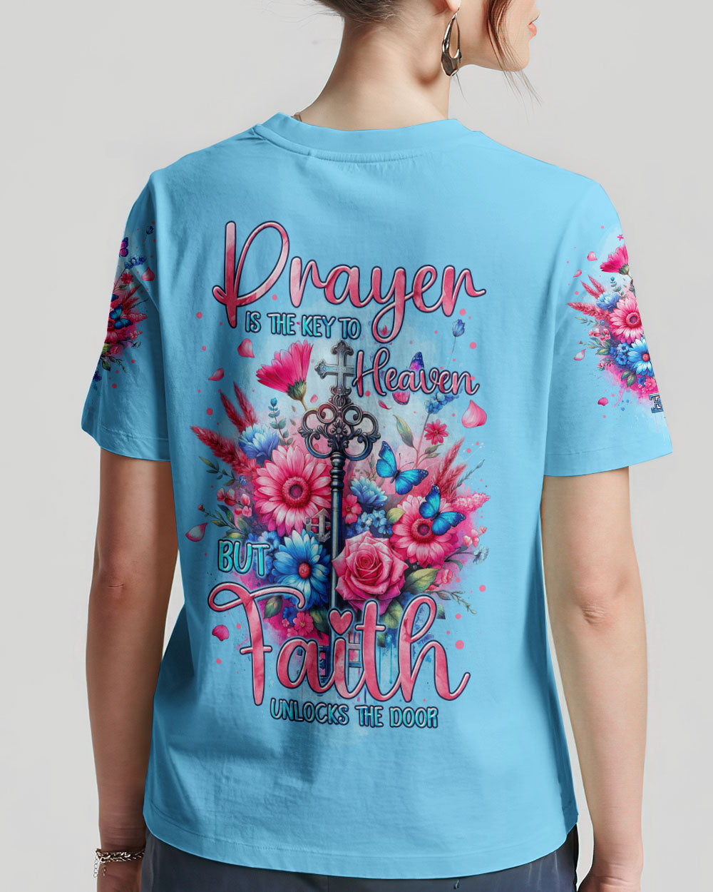 Prayer Is The Key To Heaven Women's All Over Print Shirt - Tytm2211231