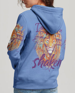 I Will Not Be Shaken Lion Women's All Over Print Shirt - Tytm2401244