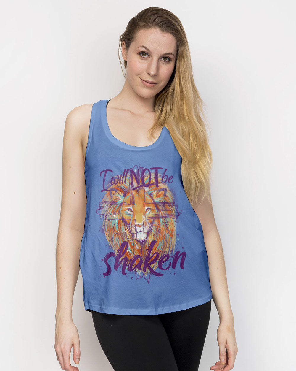 I Will Not Be Shaken Lion Women's All Over Print Shirt - Tytm2401244