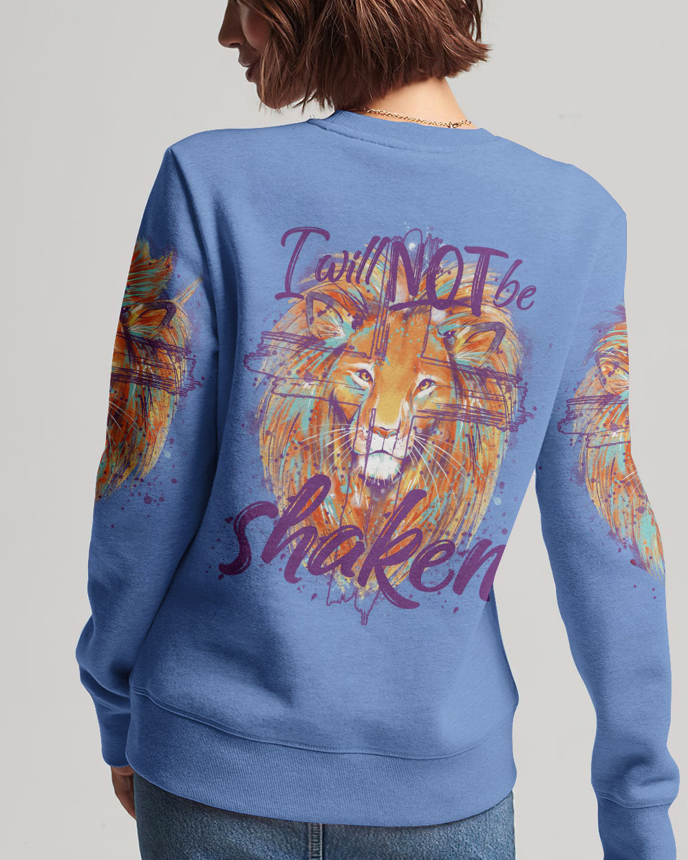 I Will Not Be Shaken Lion Women's All Over Print Shirt - Tytm2401244
