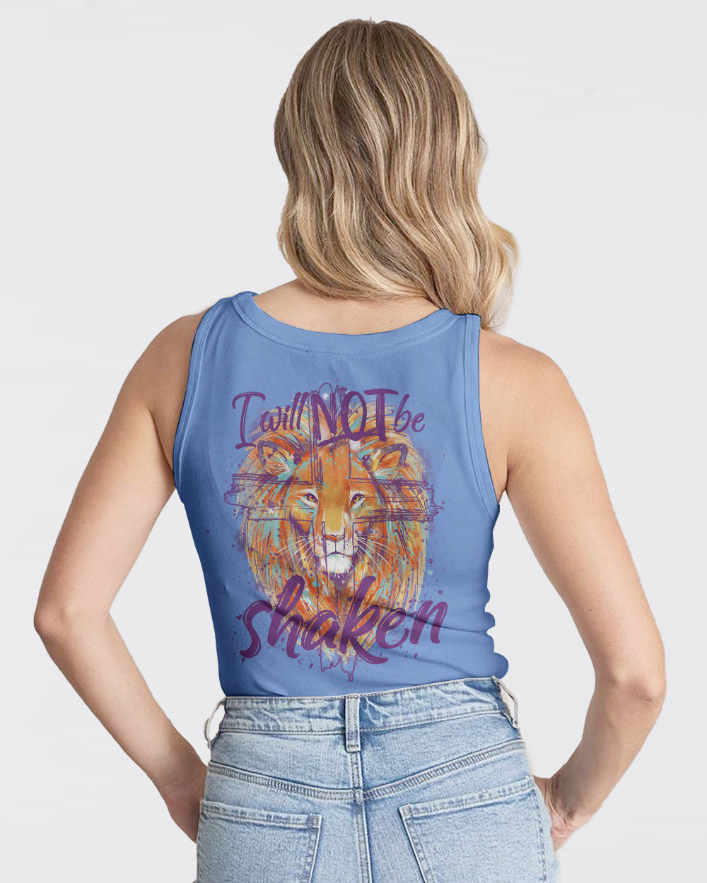 I Will Not Be Shaken Lion Women's All Over Print Shirt - Tytm2401244