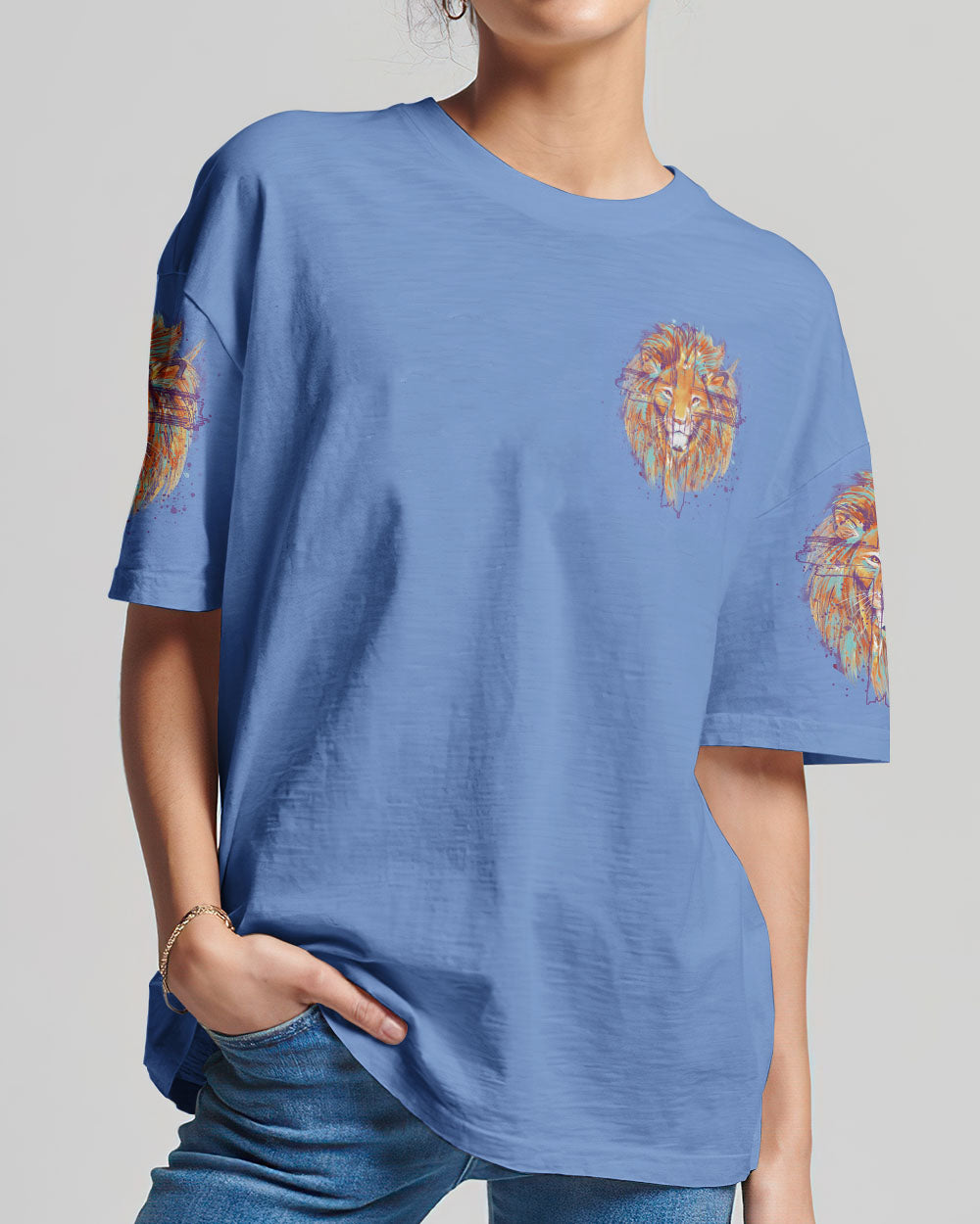 I Will Not Be Shaken Lion Women's All Over Print Shirt - Tytm2401244