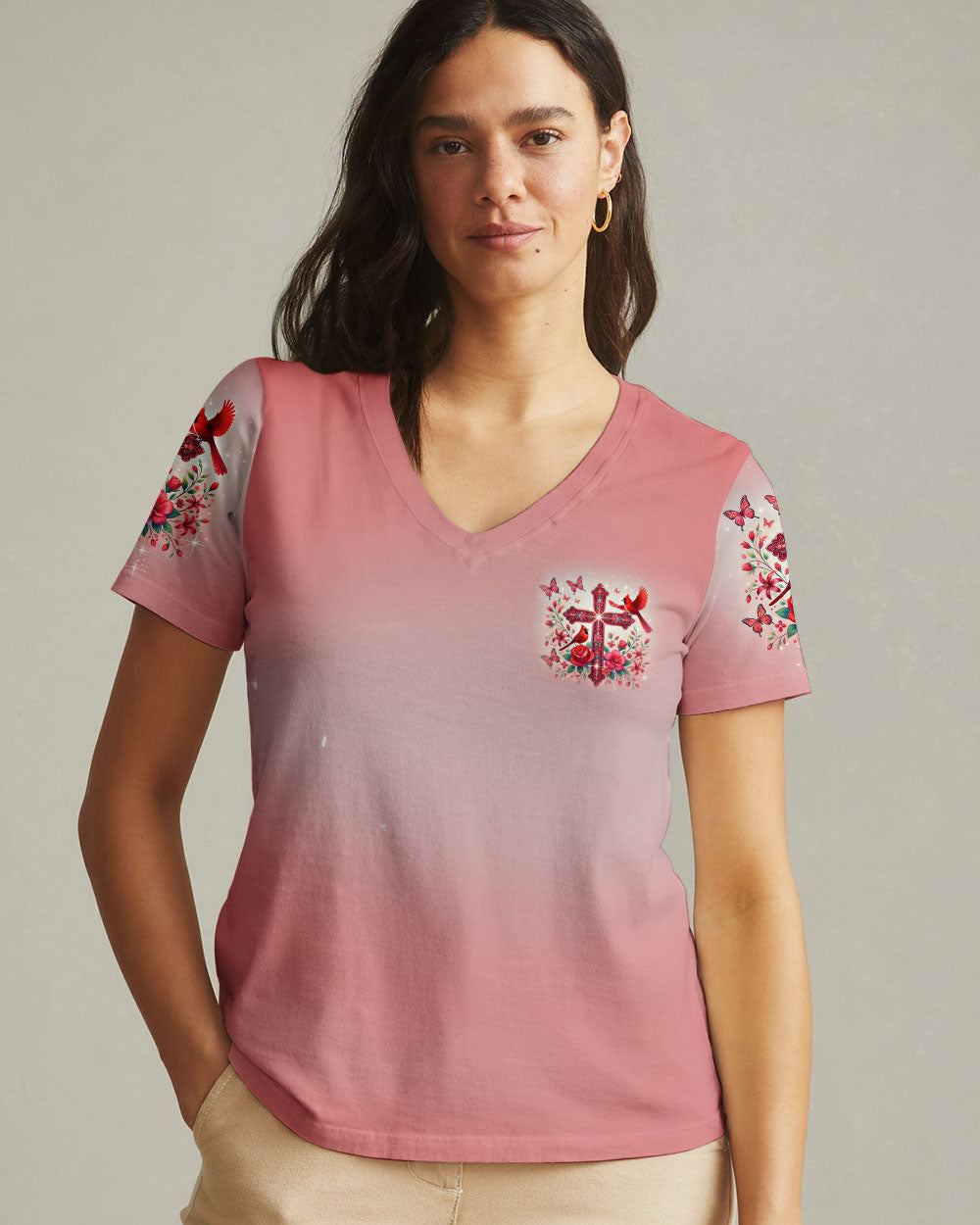When Cardinals Appear Angels Are Near Women's All Over Print Shirt - Tytm2502252