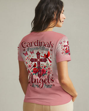 When Cardinals Appear Angels Are Near Women's All Over Print Shirt - Tytm2502252