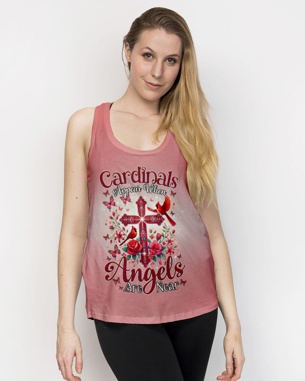 When Cardinals Appear Angels Are Near Women's All Over Print Shirt - Tytm2502252