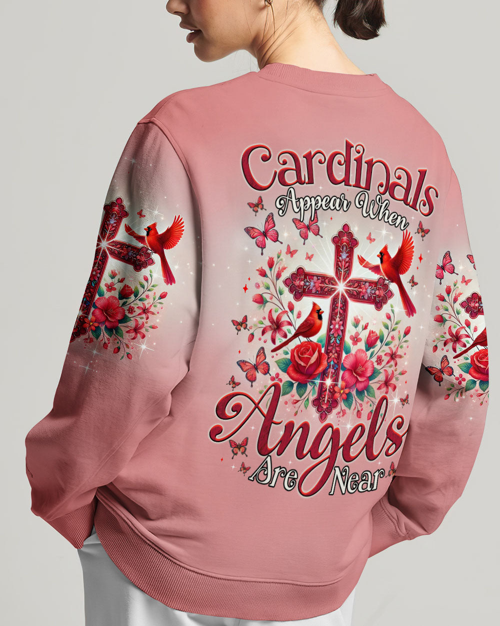 When Cardinals Appear Angels Are Near Women's All Over Print Shirt - Tytm2502252
