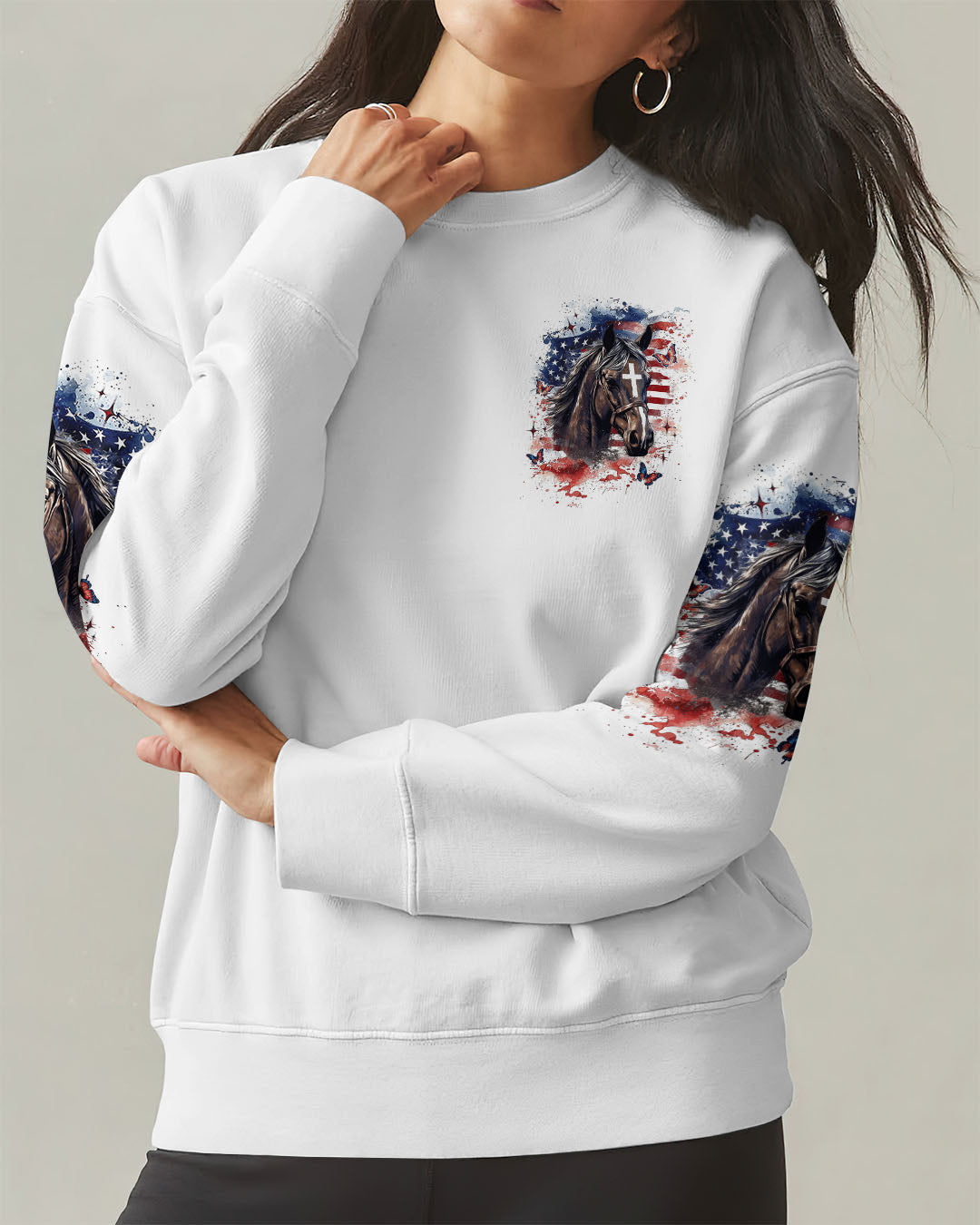 Runs On Jesus And Horses Women's All Over Print Shirt - Yhdu0107253