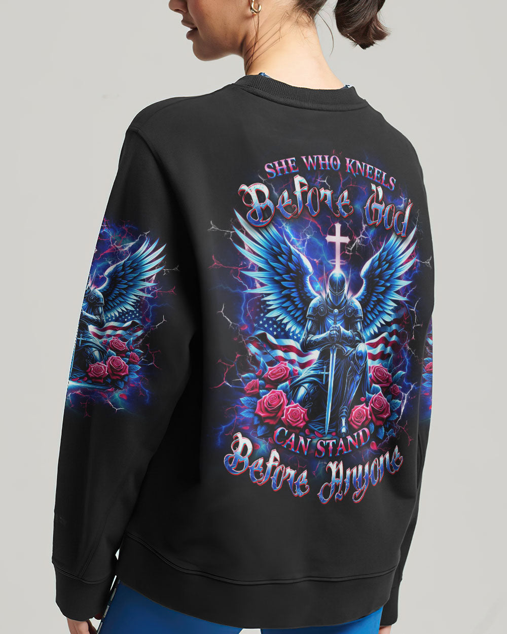 She Who Kneels Before God Women's All Over Print Shirt - Yhdu0111242