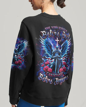 She Who Kneels Before God Women's All Over Print Shirt - Yhdu0111242