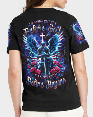 She Who Kneels Before God Women's All Over Print Shirt - Yhdu0111242