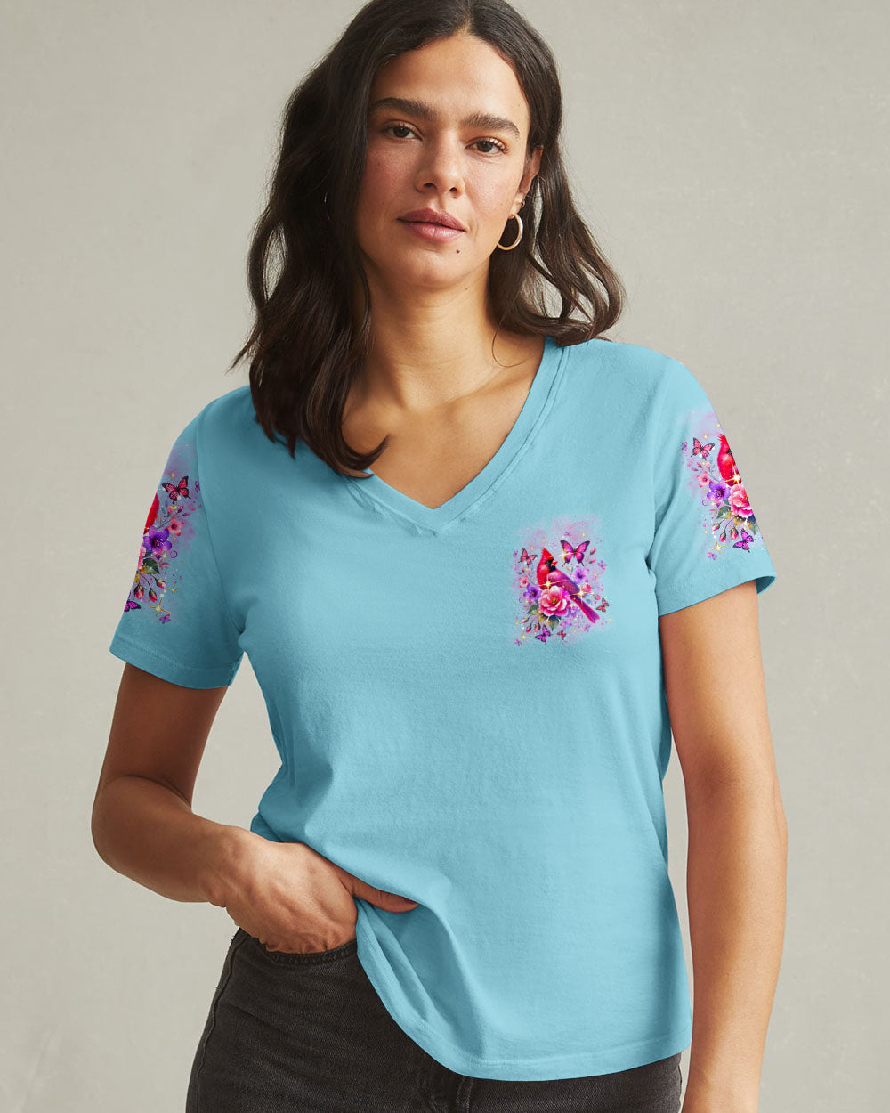 When Cardinals Appear Angels Are Near Women's All Over Print Shirt - Yhdu0201251