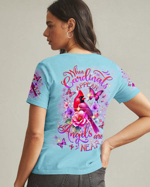 When Cardinals Appear Angels Are Near Women's All Over Print Shirt - Yhdu0201251