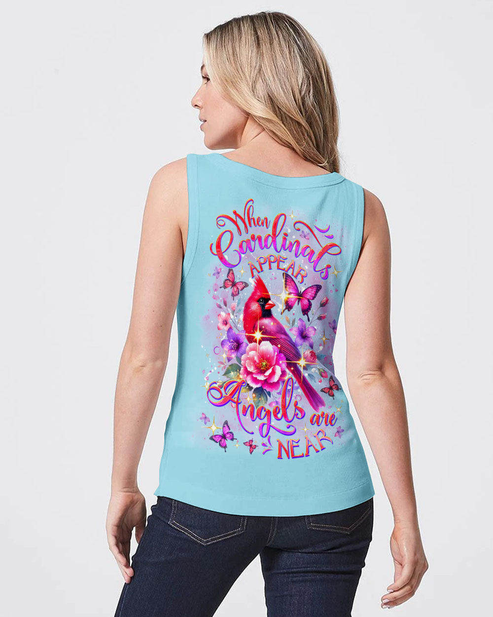 When Cardinals Appear Angels Are Near Women's All Over Print Shirt - Yhdu0201251