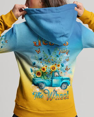 Jesus Take The Wheel Women's All Over Print Shirt - Yhdu0302253