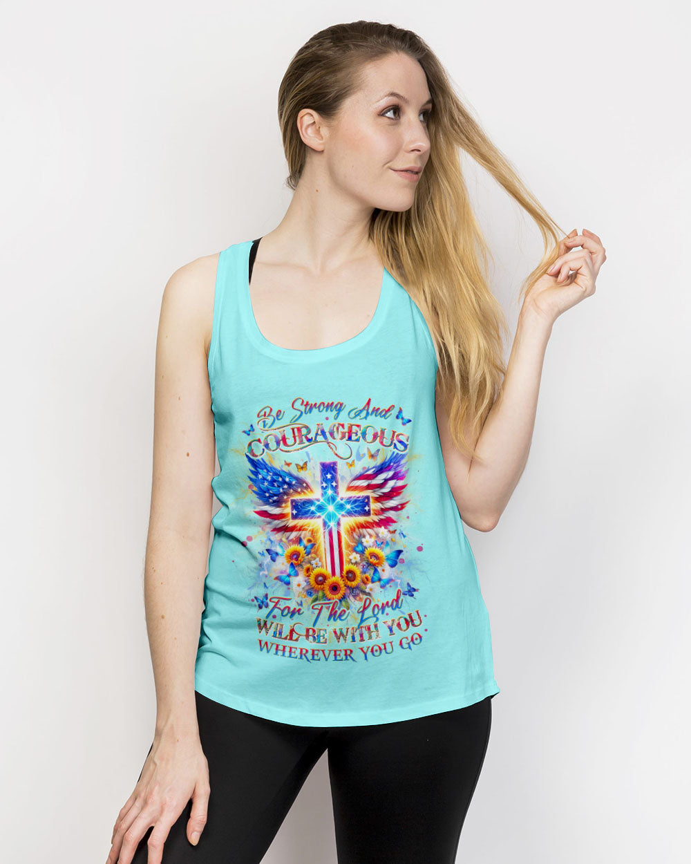 Be Strong And Courageous Women's All Over Print Shirt - Yhdu0401242