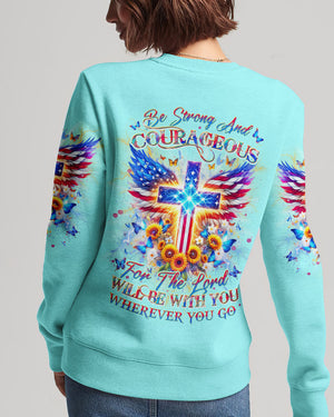 Be Strong And Courageous Women's All Over Print Shirt - Yhdu0401242
