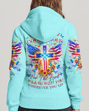 Be Strong And Courageous Women's All Over Print Shirt - Yhdu0401242