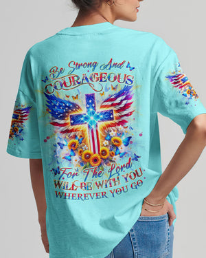 Be Strong And Courageous Women's All Over Print Shirt - Yhdu0401242
