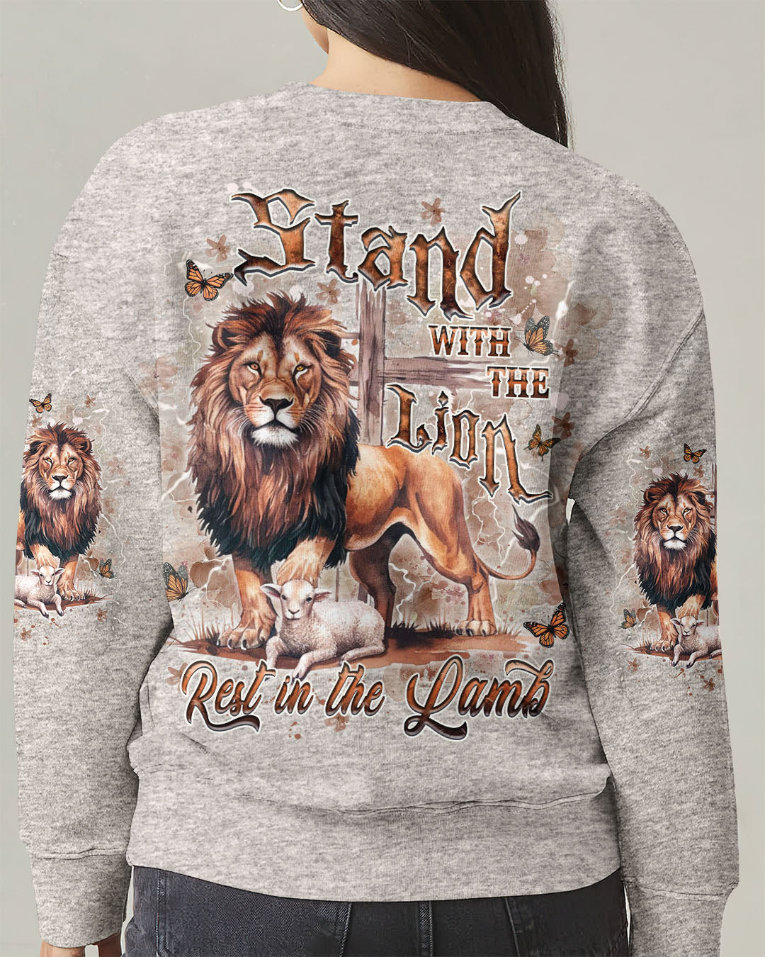 Stand With The Lion Rest In The Lamb Women's All Over Print Shirt - Yhdu0403253