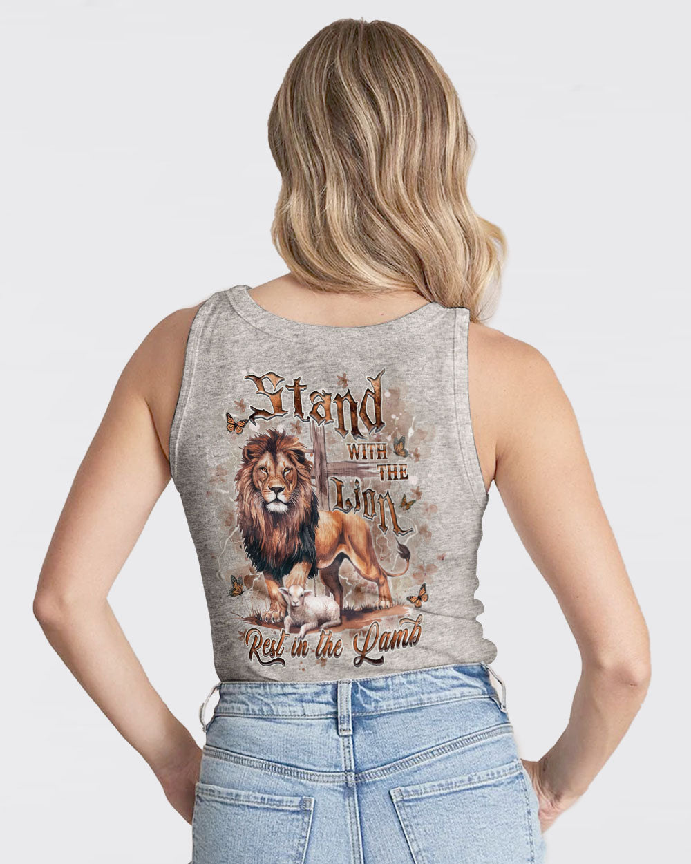 Stand With The Lion Rest In The Lamb Women's All Over Print Shirt - Yhdu0403253