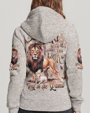 Stand With The Lion Rest In The Lamb Women's All Over Print Shirt - Yhdu0403253