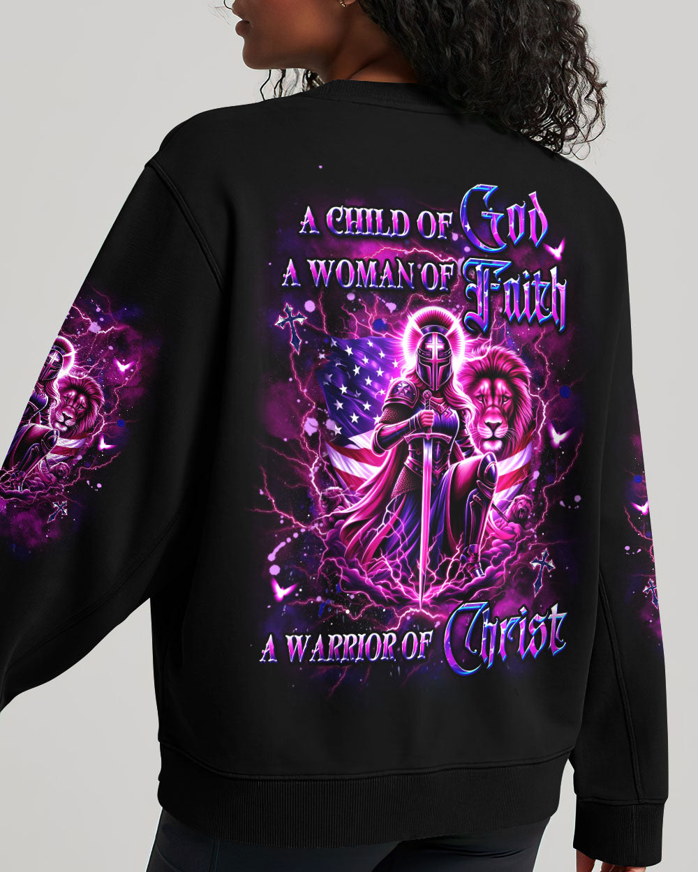 A Child Of God A Woman Of Faith Women's All Over Print Shirt - Yhdu0412242