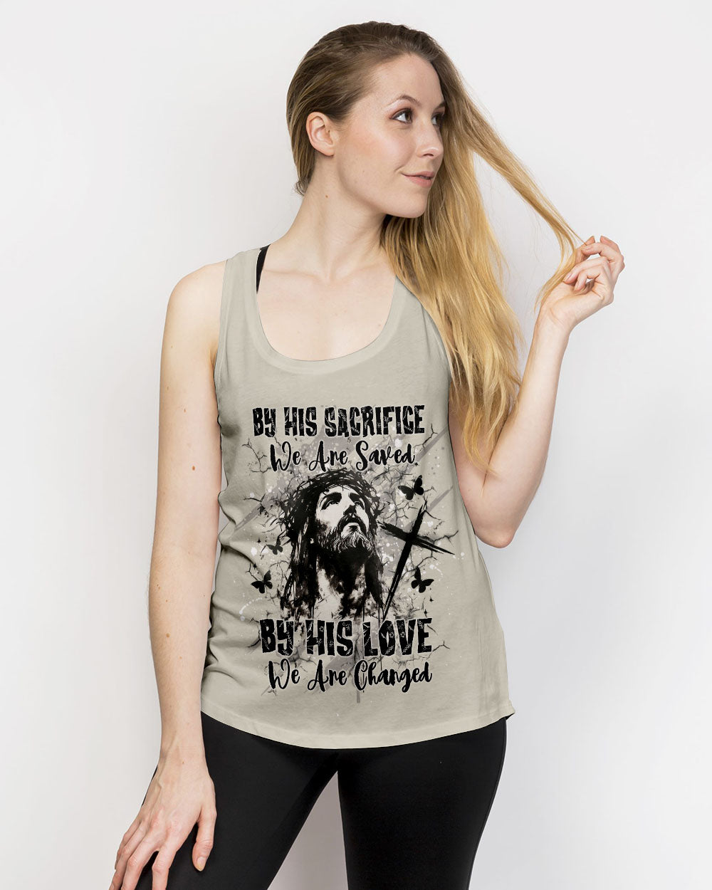 By His Sacrifice We Are Saved Women's All Over Print Shirt - Yhdu0502254