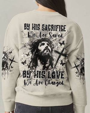 By His Sacrifice We Are Saved Women's All Over Print Shirt - Yhdu0502254