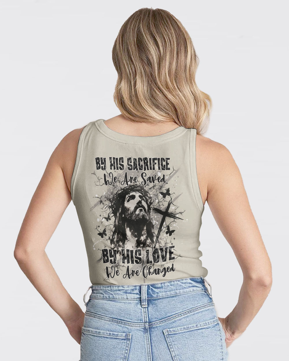 By His Sacrifice We Are Saved Women's All Over Print Shirt - Yhdu0502254