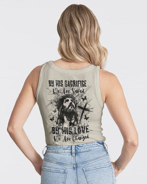 By His Sacrifice We Are Saved Women's All Over Print Shirt - Yhdu0502254