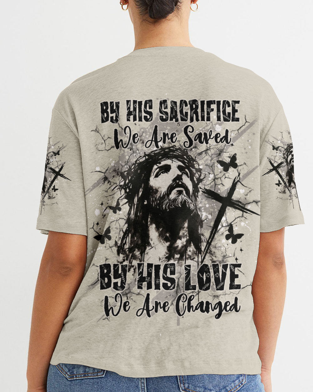By His Sacrifice We Are Saved Women's All Over Print Shirt - Yhdu0502254