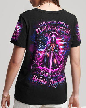 She Who Kneels Before God Women's All Over Print Shirt - Yhdu0512242
