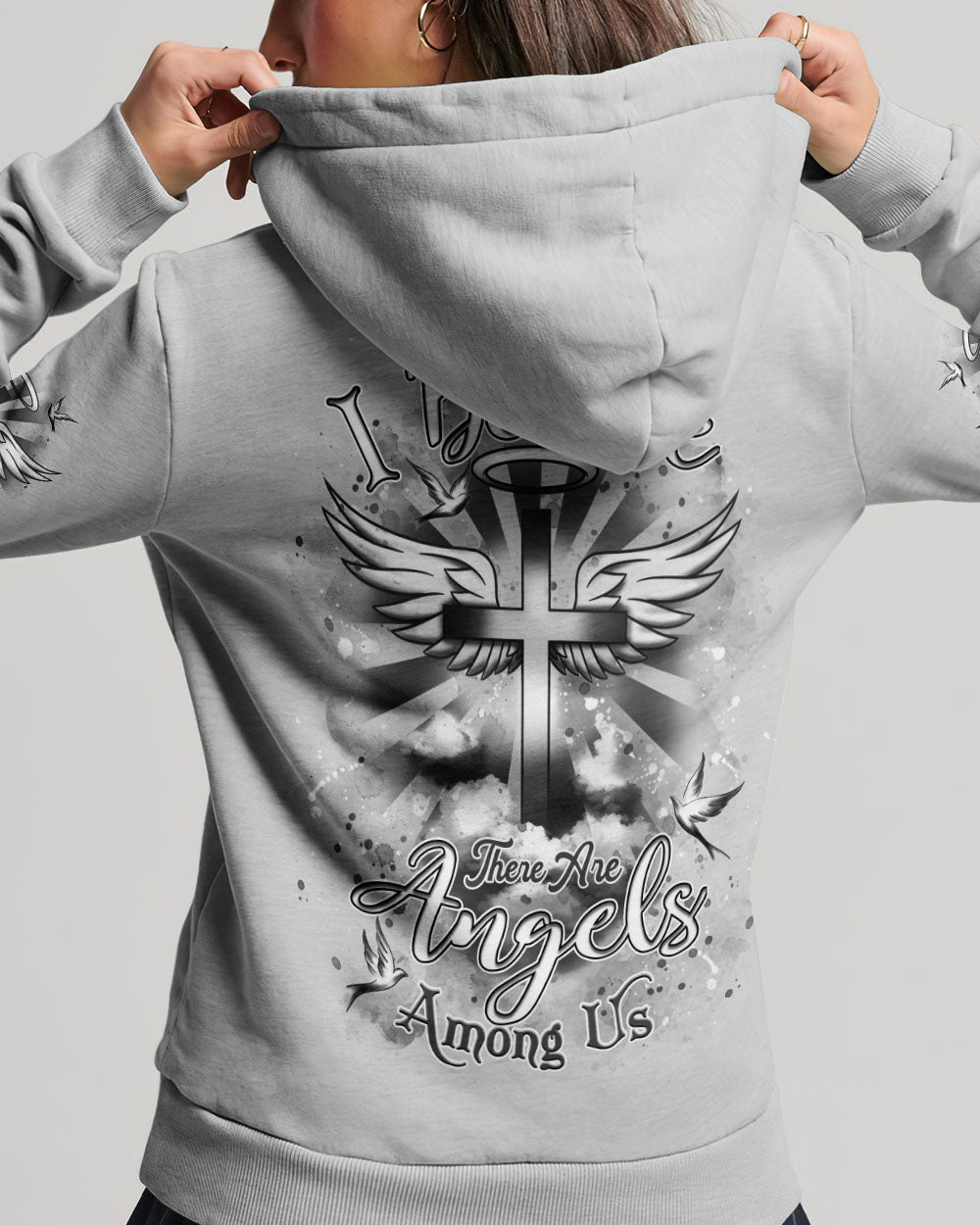 I Believe There Are Angels Among Us Women's All Over Print Shirt - Yhdu0804253