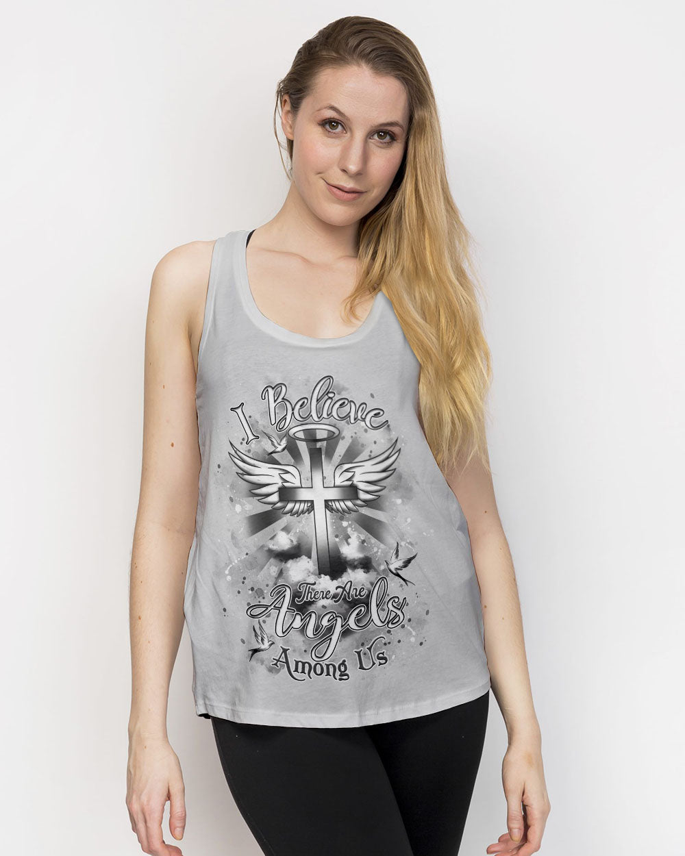 I Believe There Are Angels Among Us Women's All Over Print Shirt - Yhdu0804253