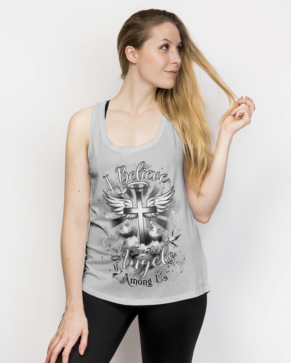 I Believe There Are Angels Among Us Women's All Over Print Shirt - Yhdu0804253