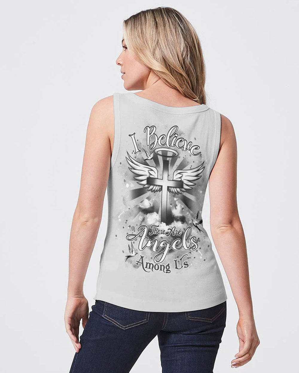 I Believe There Are Angels Among Us Women's All Over Print Shirt - Yhdu0804253