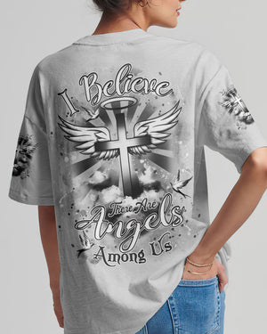 I Believe There Are Angels Among Us Women's All Over Print Shirt - Yhdu0804253
