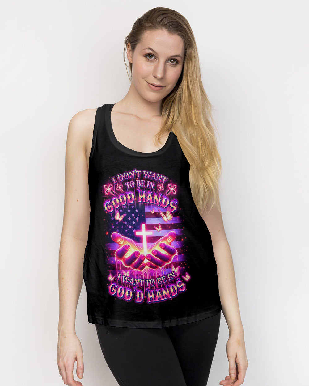 I Want To Be In God's Hands Women's All Over Print Shirt - Yhdu1012242